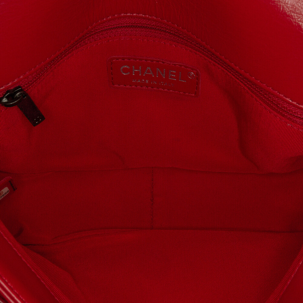 Auth Chanel Cc Crinkled Skin Chain Flap #157799C23B - Picture 5 of 12